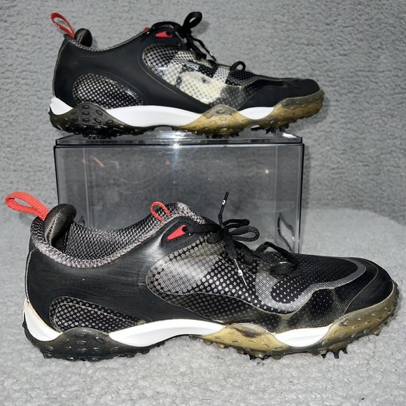 FootJoy FJ Freestyle Men's Sz 8.5 Black Red Grey Golf Shoes Flex Zone 57333 - Picture 2 of 7